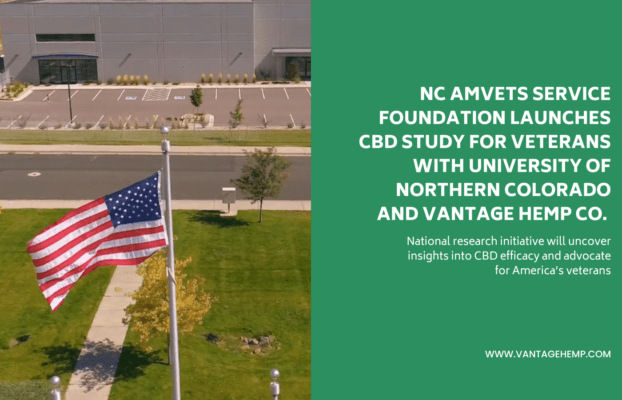 NC AMVETS Service Foundation Launches CBD Study for Veterans with University of Northern Colorado and Vantage Hemp Co.